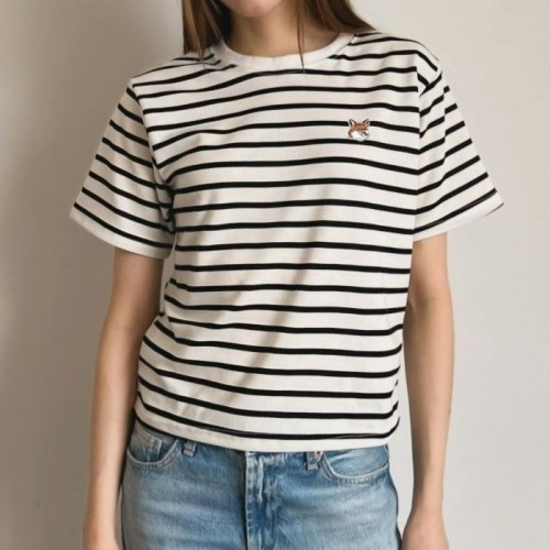 메종키*네   폭스헤드 단가라 반팔 (여성)