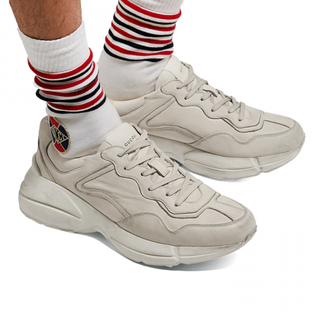 GUCCI 라이톤 레더 더티 스니커즈