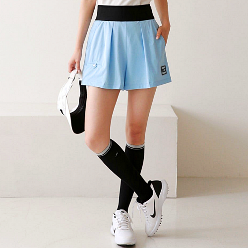 사우스케*프 SOUTHCAPE 핀턱 로고 밴드 숏팬츠