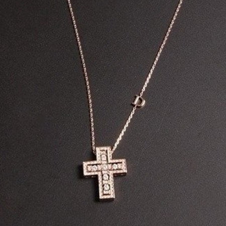 DAMIA*I   벨에포크 골드 다이아몬드 목걸이  (핑크골드)