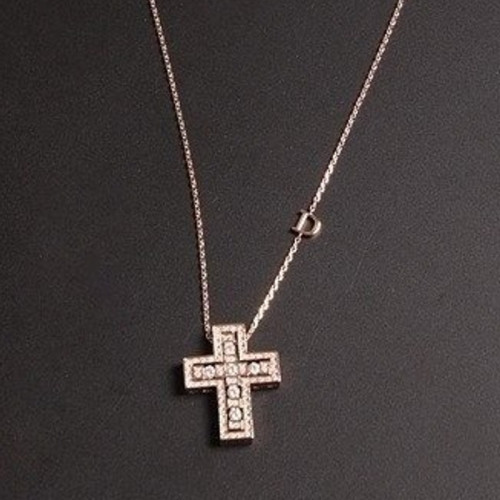 DAMIA*I   벨에포크 골드 다이아몬드 목걸이  (핑크골드)