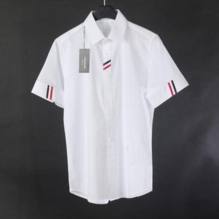 THOM BROW*E   포인트 삼선 하프 셔츠