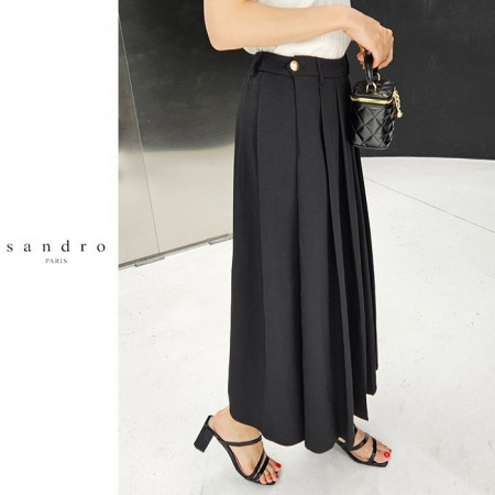 산*로   골드버튼 밴딩 스커트