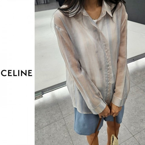 CELI*E   그라데이션 시스루 셔츠