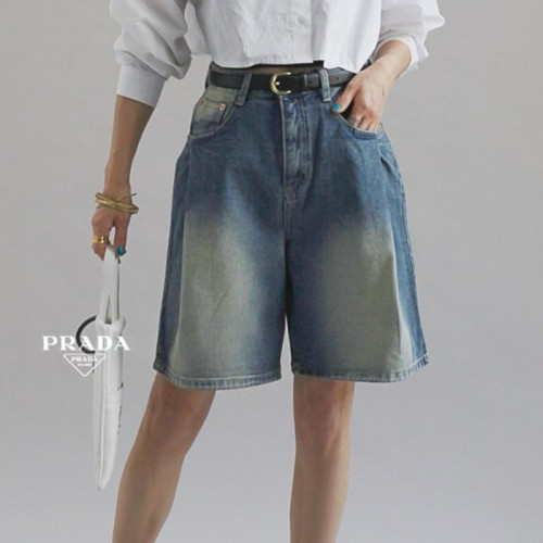 PRA*A   주머니 핀턱 숏츠