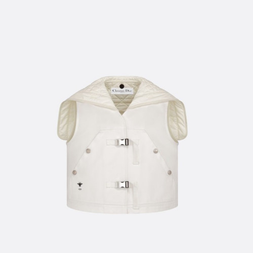 DIOR 민소매 피코트 & 탈착식 매크로까나쥬 베스트