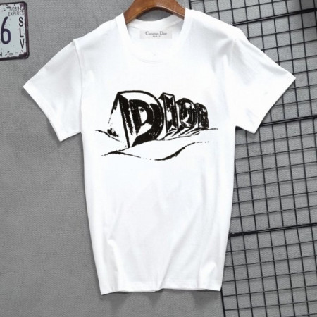 DI*R   슬러브 코튼 라운드 반팔티