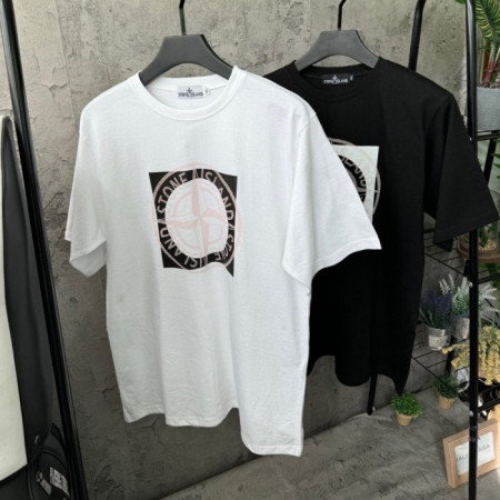 스톤 아일*드   컴퍼스 사각로고 반팔