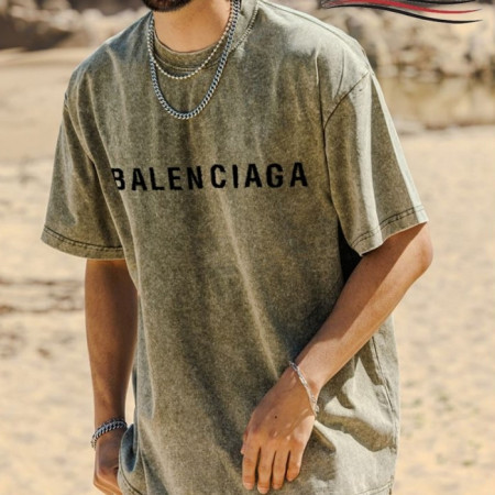 BALENCIA*A   19583_BLC 피그먼트 워싱 오버핏 반팔티