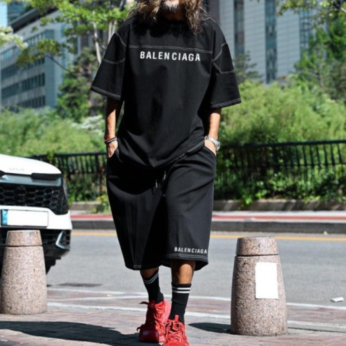 발렌시*가   19565_BLC 스티치 럭비오버핏 빅사이즈 셋업