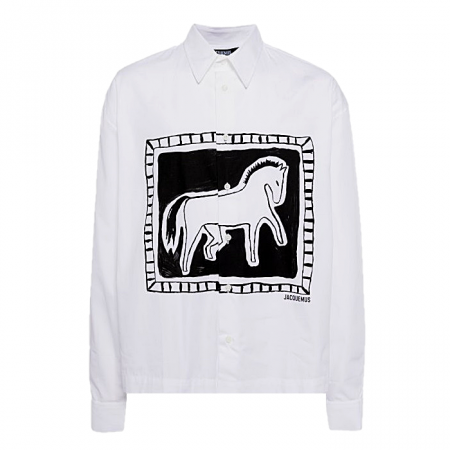 자크뮈스 JACQUEMUS 슈미즈 파피에르 포플린 셔츠