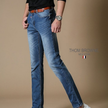 THOM BROW*E   T-207 U 레터링 면청바지