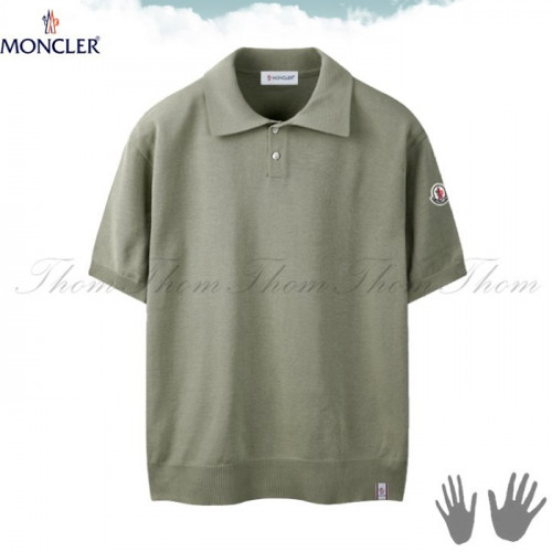 몽클*어   뉴 린넨 카라 반팔 니트