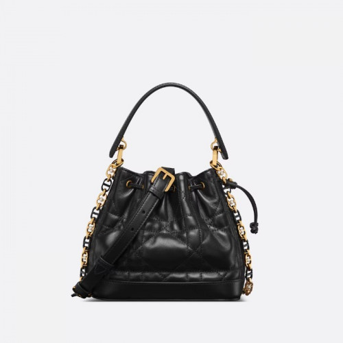 DIOR Dior Jolie 스몰 버킷백 - 블랙