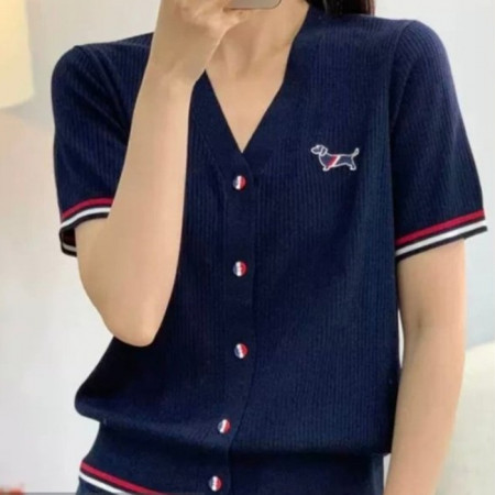 톰브*운   헥터 펀칭짜임 반팔 니트  (621)