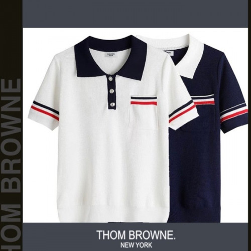 톰브*운   빽 쌍헥터 카라 반팔  니트  (618)