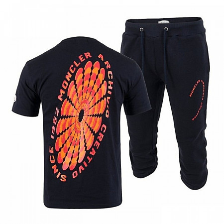 MONCLER 플라워 나염 반팔 & 7부 셋업 SET