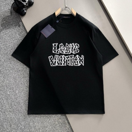 루이*통   2024S/S 아트로고 반팔 라운드 티셔츠 (커스텀급)