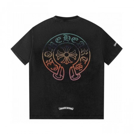 크롬*츠  홀스슈 비즈로고 워싱 티셔츠