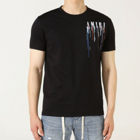 아*리   남여공용 로고 페인팅 반팔 티셔츠