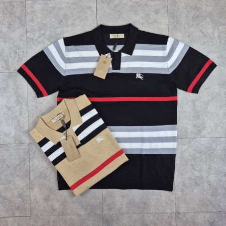 버*리   오픈 카라 반팔니트 (수입)  (남여공용 )