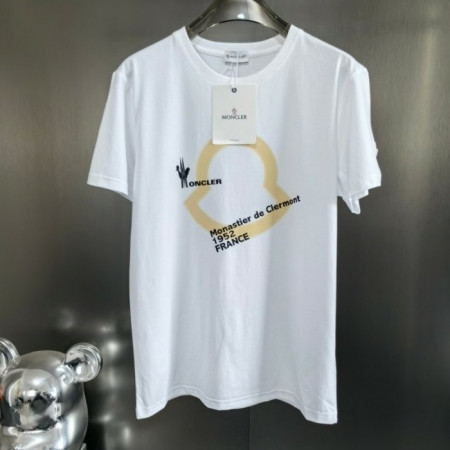 몽클*어   빅 시그니처 로고 프린트 반팔티셔츠