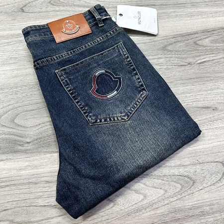 MONCLER 오뚜기 자수로고 스판 데님진