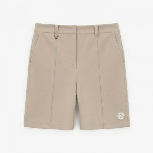 사우스케*프   우먼 원형 로고 저지 핀턱 팬츠