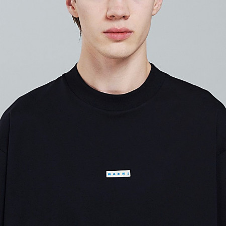 마르니 MARNI 로고 패치 티셔츠