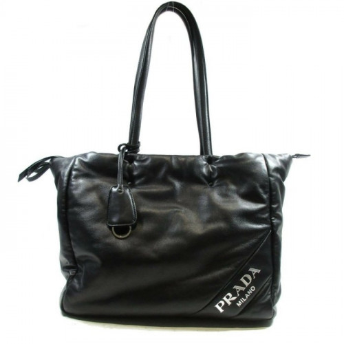 PRA*A   나파가죽 패딩 토트백