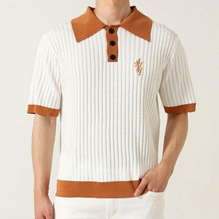 아미리 AMIRI 배색 카라 니트