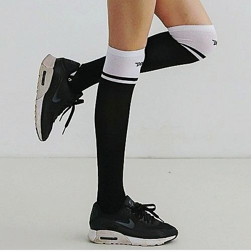 (국내배송) PX* 컬러 블럭 로고 GOLF SOCKS