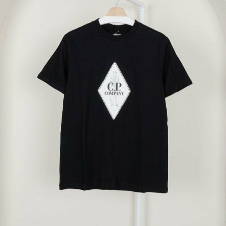 C.P컴*니   롬버스 세일러 로고 프린트 크루넥 티셔츠  (남여공용)