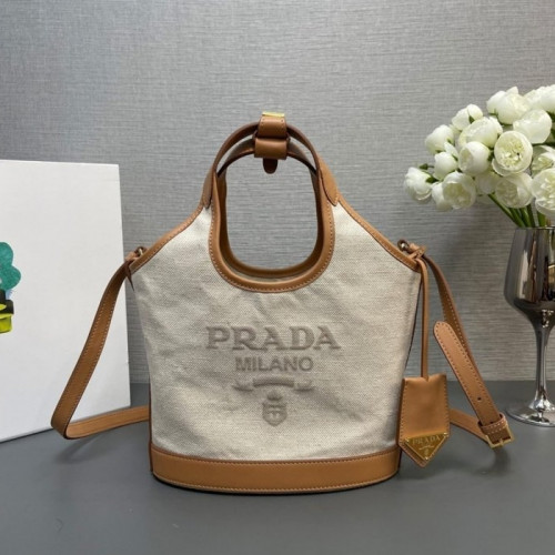 PRADA P린넨 토트백