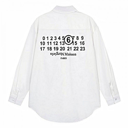 메종 Maison Margiela 플립오버 로고드 셔츠