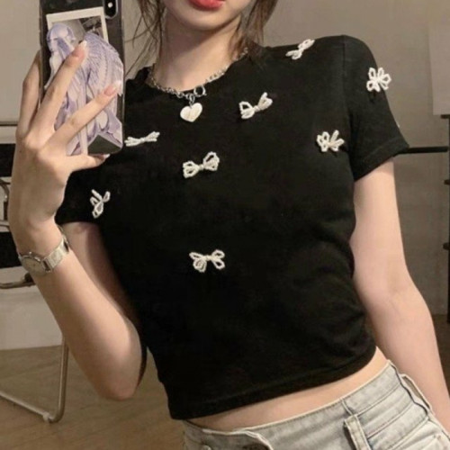 CHAN*L   진주리본 니트 (8700)