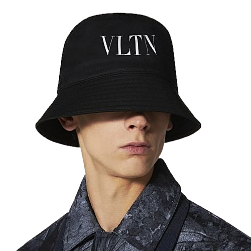 발렌*노 시그니처 로고 버킷햇