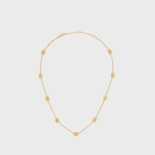 CELINE 트리옹프 미니 목걸이 - 골드