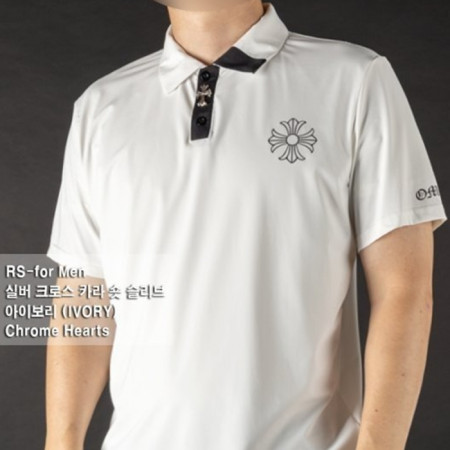 Chrome Hear*s 실버 크로스 카라 숏 슬리브