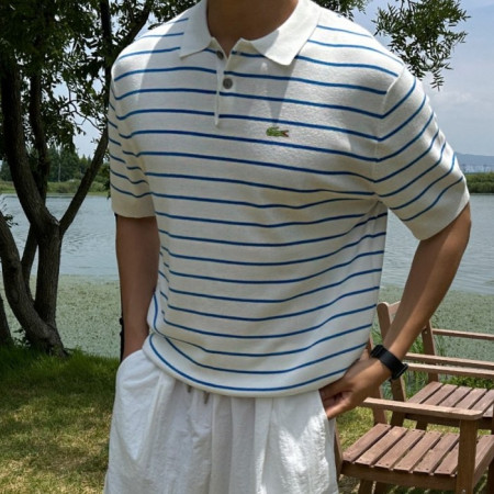 LACOS*E   19827_LC 아이스 스트라이프 카라니트