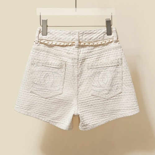 CHAN*L   24SS 더블 로고 하프 팬츠