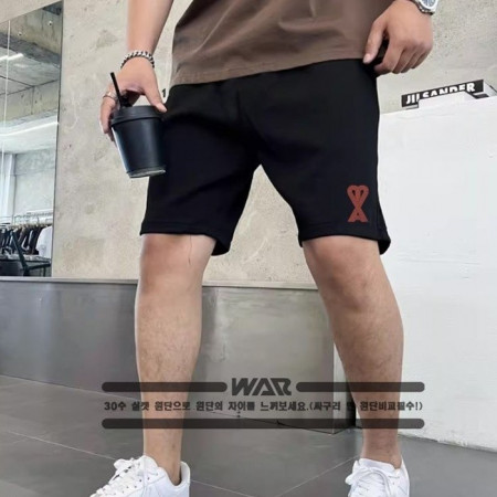 A*I   아무 하트선 로고 반바지