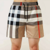 BURBERRY 브르통 체크 숏 스윔팬츠