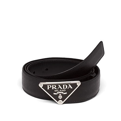 2021 프라다 트라이앵글 로고 사피아노 벨트