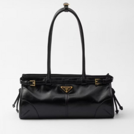 PRA*A   미디움 가죽 핸드백