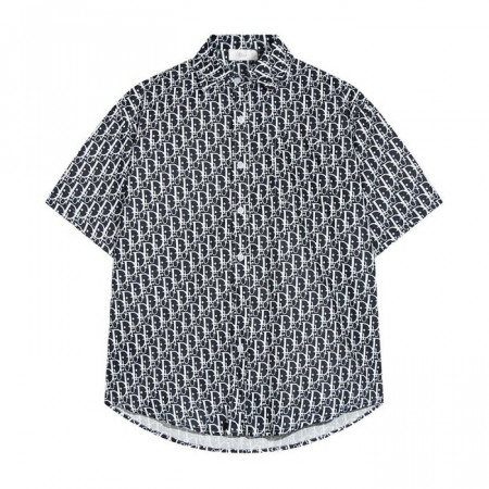 DI*R   시그니쳐 패턴 반팔셔츠