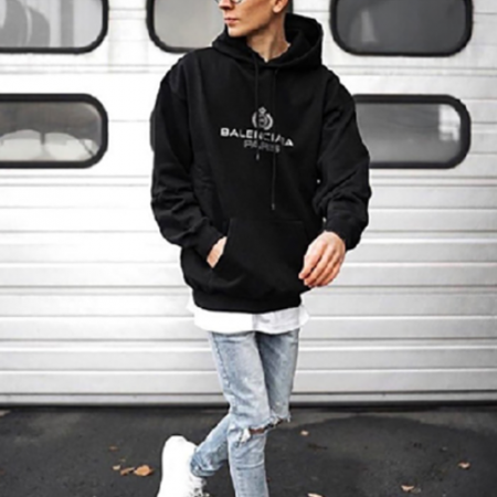 발렌시*가 크라운실버 파리스 후드티셔츠