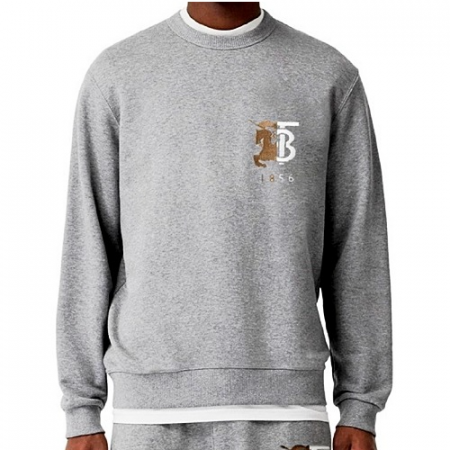 BURBERRY  컨트라스트 로고 기모 맨투맨