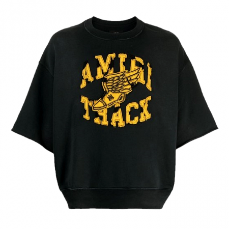AMIRI 디스트 어플리케 헤비티셔츠