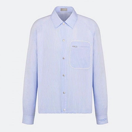 DIOR 꾸뛰르포켓 스트라이프드 셔츠